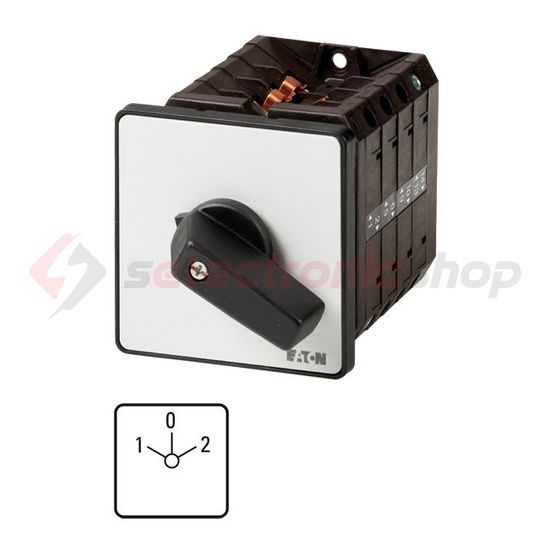 Terhelés 1-0-2 átkapcsoló 4-pólus 63A 22kW/AC-3/400V előlapra T5B-4-8213/E EATON - 092112