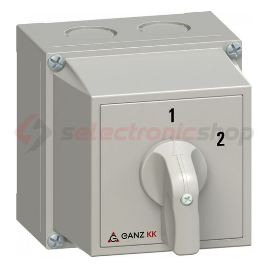 Terhelés 1-2 átkapcsoló 3P 20A tokozott KKM0-20-6004 Ganz KK - 3AC6004XB00S40