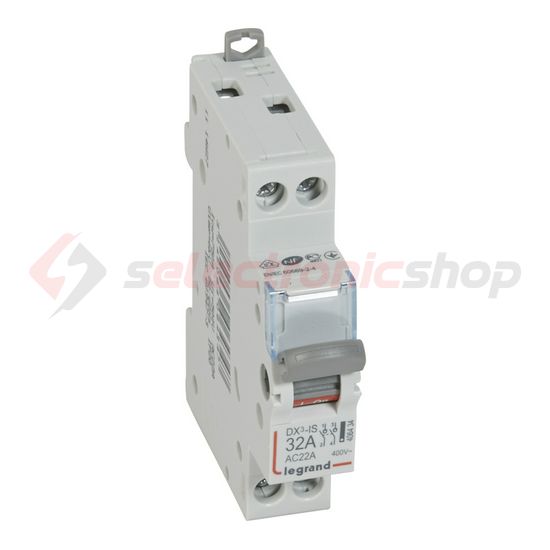 Terhelés be-ki kapcsoló 2-pólus 32A sorolható DX3-I LEGRAND - 406434
