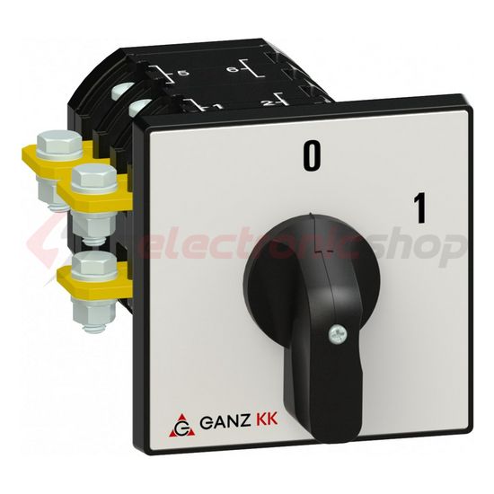 Terhelés be-ki kapcsoló 3P 115A előlapra KK2-115-6002 Ganz KK - 904-6002-901
