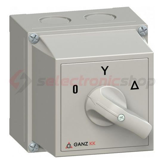 Terhelés csillag-delta kapcsoló 3P 20A tokozott KKM0-20-6009 Ganz KK - 3AC6009XB00S40
