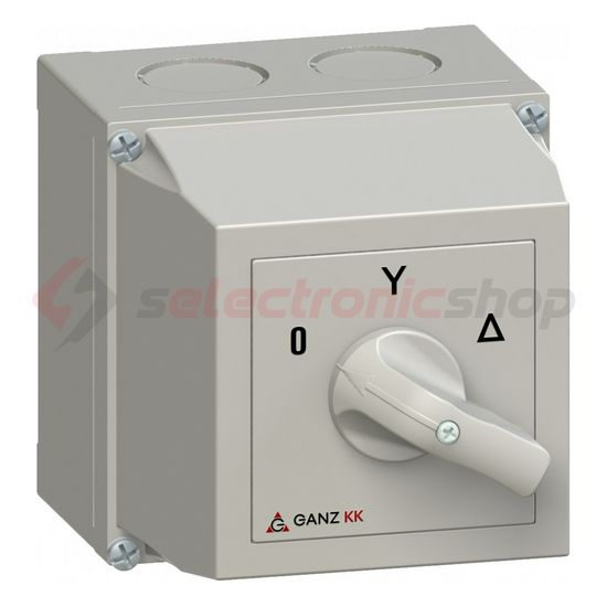 Terhelés csillag-delta kapcsoló 3P 32A tokozott KKM1-32-6009 Ganz KK - 4AF6009XB00S40