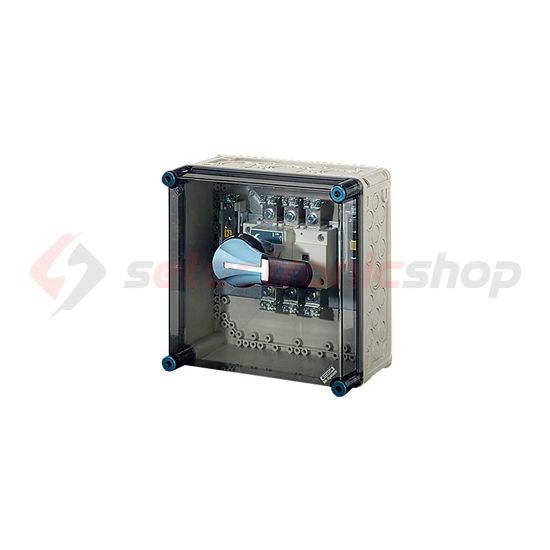 Terheléskapcsoló szekrény 3+N+PE 5P 128A burkolattal 300mmx 300mmx 239mm Mi77256 ENYMOD Hensel - 2000280