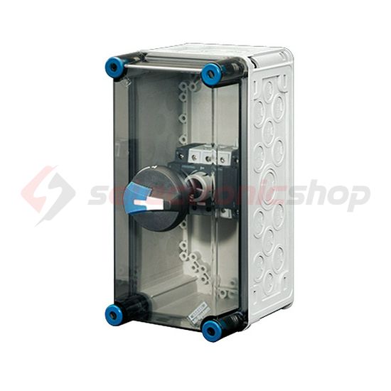 Terheléskapcsoló szekrény 3+N+PE 5P 50.4A burkolattal 300mmx 150mmx 216mm Mi77103 ENYMOD Hensel - 20001127