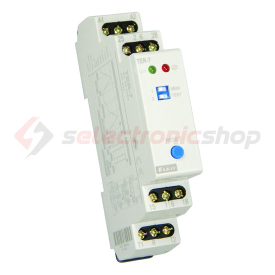 Termisztoros motorvédő relé 1-mérőkör 2v 24-240VAC-vezérlés 24-240VDC AC/DC TER-7 Elko EP - 3716