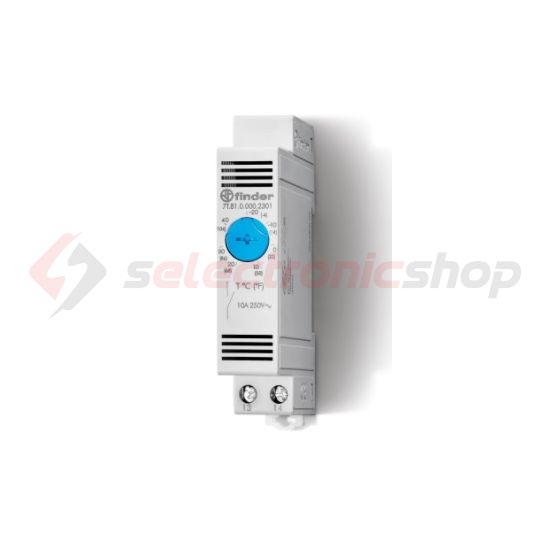 Termosztát sorolható fűtés 0-60°C 10A 250V nyitó 7T.81.0.000.2403 FINDER - 7T8100002403