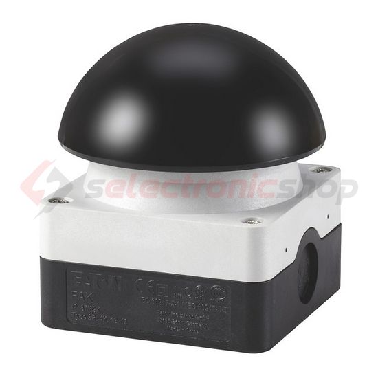 Tokozott láb/tenyér gomba-nyomó 1-z 1-ny visszaugró fekete FAK-S/KC11/I EATON - 229749