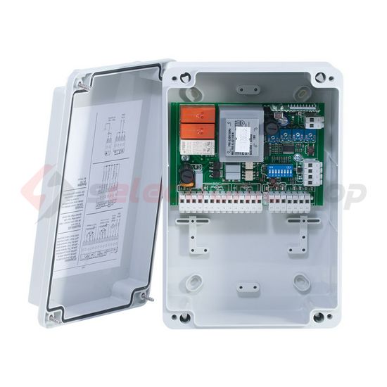 Tolókapu vezérlőegység 2-motoros 433MHz univerzális rádiós vevővel  ECO-2 OVERGATE