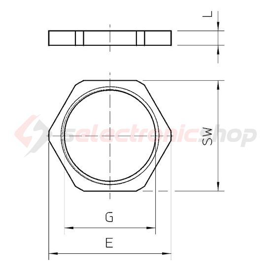 Tömszelence ellenanya M 25 fém 169 MS M25 OBO-BETTERMANN - 2091631