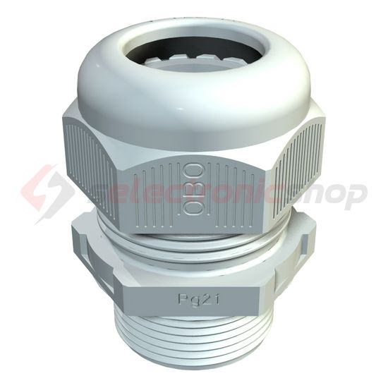 Tömszelence hosszú menet PG 13.5 5-12mm-kábelátmérőhöz műanyag V-TEC L PG13 LGR OBO-BETTERMANN - 2024314