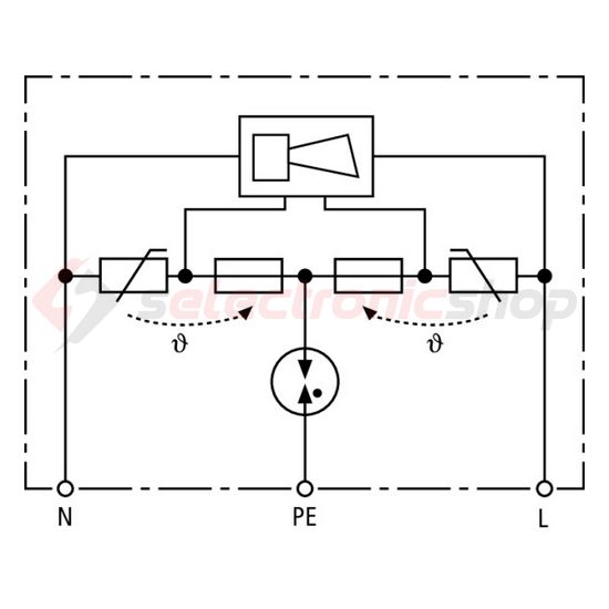 Túlfeszültség-finomvédelem DEHNflex installációs C T3 2P 230V/AC 3kA(L-N) DFL M 255 DEHN - 924396