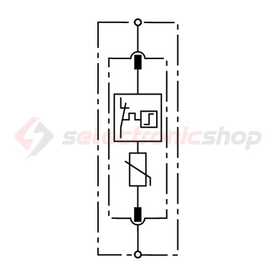 Túlfeszültség-korlátozó DEHNguard C 1P T2 TNC TN-S TN-C-S TT TN 230V/AC 40kA 1M DG S 275 DEHN - 952070