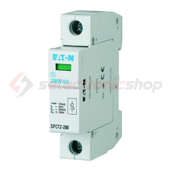 Túlfeszültség-levezető dugaszolható 1P T2 TN 280V/AC 40kA 1M SPCT2-280/1 EATON - 167593