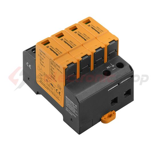 Túlfeszültség-levezető dugaszolható 4P T2 TNC TN-C-S TN 230V/AC VPU AC II 4 300/50 Weidmüller - 2591140000