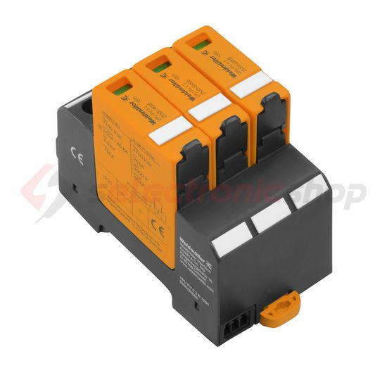 Túlfeszültség-levezető szolár (DC) dugaszolható 3P T2 DC 1000V/DC 3M VPU PV II 3 1000 Weidmüller - 2530550000