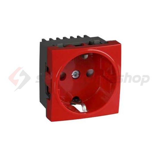 Ultra 162 dugalj csapófedéllel gyerekzárral piros IP40 süllyesztett Ultra Schneider - ETK21045ER