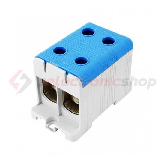 Univerzális sorkapocs N kék 35-240mm2Cu/Alu 1P csavaros 4csatl./>25 mm2 UK 240/2 N Pollmann - 2090214