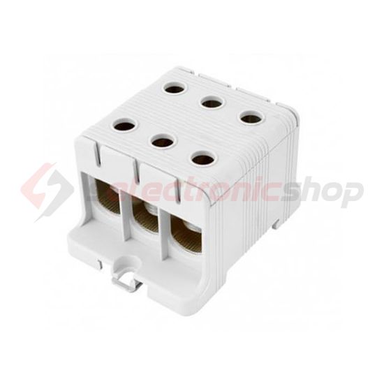 Univerzális sorkapocs szürke 16-95mm2Cu/Alu 1P csavaros 6csatl./>25 mm2 UK 95/3 A Pollmann - 2090307