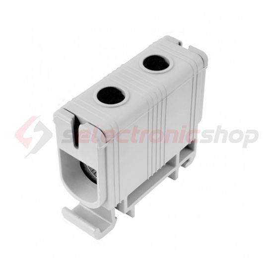 Univerzális sorkapocs szürke 35-150mm2Cu/Alu 1P csavaros 2csatl./>25 mm2 UK 150/1 A Pollmann - 2090113