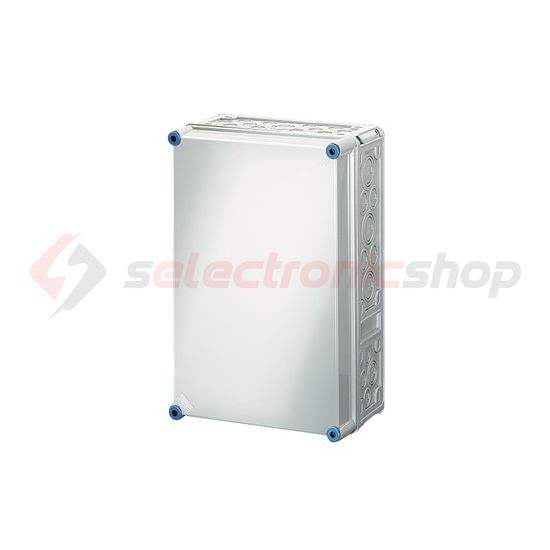 Üres elosztószekrény falonkívüli műanyag fedél 300mm x 450mm x 170mm IP65 Mi 0301 Hensel - 2000010