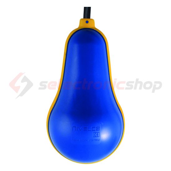 Úszókapcsoló 10m neoprene szennyvízre ellensúly nélkül 1P váltó 10A IP68 Nivofloat Nivelco - NWN-110-1
