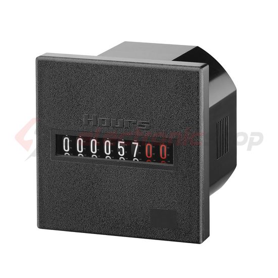 Üzemóraszámláló előlapba ütésálló digitális kvarc 230V/ AC 99999h IP52 H57 Kübler - 3.220.401.075