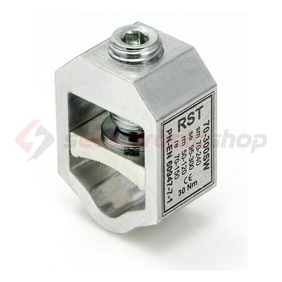 V-kengyel csatlakozó alu/ónozott bronz (AlMgSi) 50-300mm2 35x23x49mm  Apator - 70-300SW