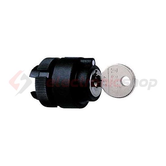 Választó fej darukapcsolóhoz műanyag d22 kulcsos 2-állású fekete kerek Harmony XAC Schneider - ZA2BG2