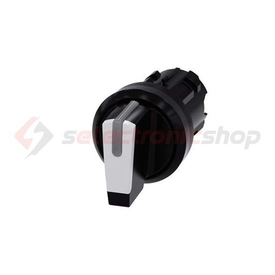 Választókapcsoló fej műanyag d22 I-0-II világító működtetőkaros 3-állású fehér SIRIUS ACT SIEMENS - 3SU1002-2BL60-0AA0