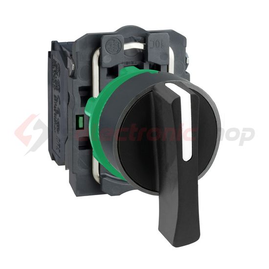 Választókapcsoló komplett műa. d22 3-állású 2-z hosszú forgatókaros fekete Harmony XB5 Schneider - XB5AJ53