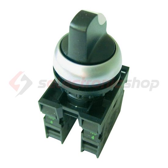 Választókapcsoló komplett műa. d22 3-állású 2-z működtetőkaros fekete M22-WRK3/K20 EATON - 216520