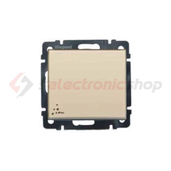 Valena 101 1P kapcsoló betét közp. fedéllel elefántcsont süllyesztett IP44 1- billentyű/gomb LEGRAND - 774101