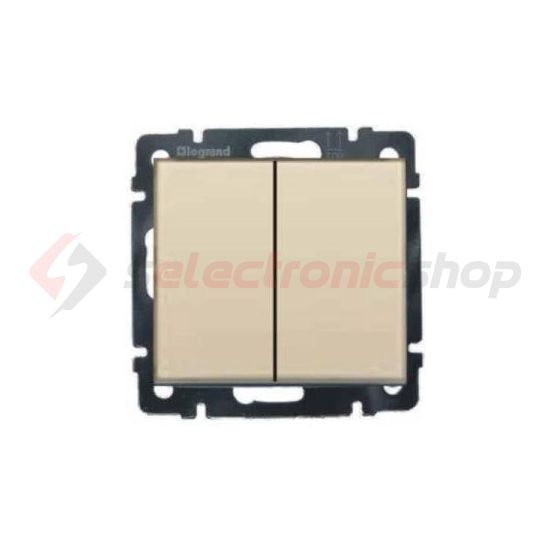 Valena 105 2x1P csillárkapcsoló betét közp. fedéllel elefántcsont süllyesztett IP31 2- LEGRAND - 774305