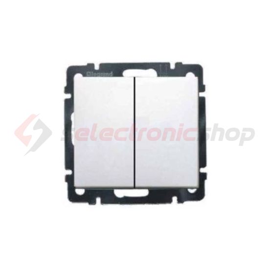 Valena 105 2x1P csillárkapcsoló betét közp. fedéllel fehér süllyesztett IP31 2- LEGRAND - 774405