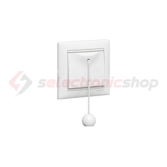 Valena 106 húzózsinóros váltókapcsoló betét közp. fedéllel fehér süllyesztett rugós IP31 LEGRAND - 774419
