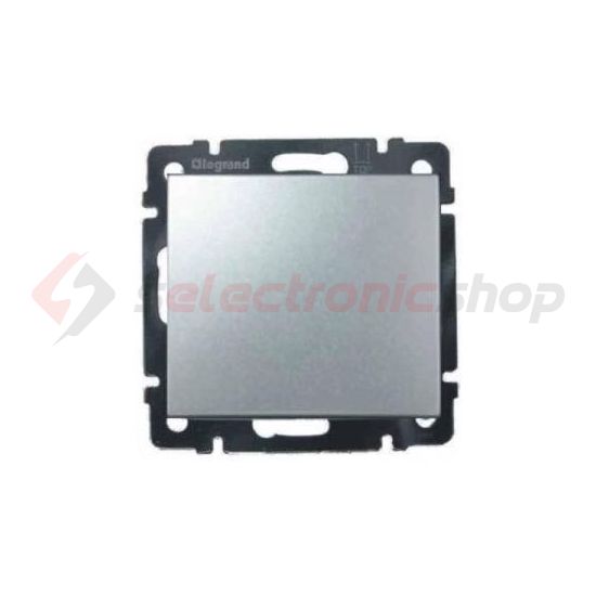 Valena 106 váltókapcsoló betét közp. fedéllel alumínium süllyesztett IP31 1- LEGRAND - 770106