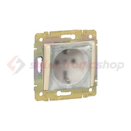 Valena 162 dugalj földelt központi fedlap elefántcsont IP44 süllyesztett csavaros LEGRAND - 774120