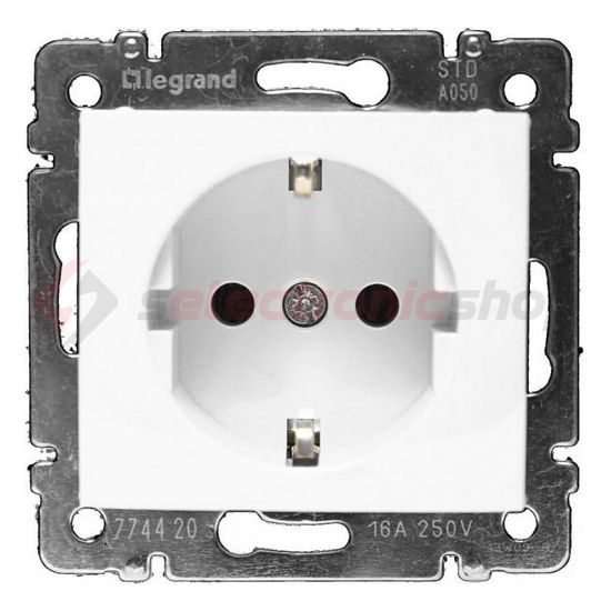 Valena 162 dugalj földelt központi fedlap fehér IP21 süllyesztett csavaros LEGRAND - 774420