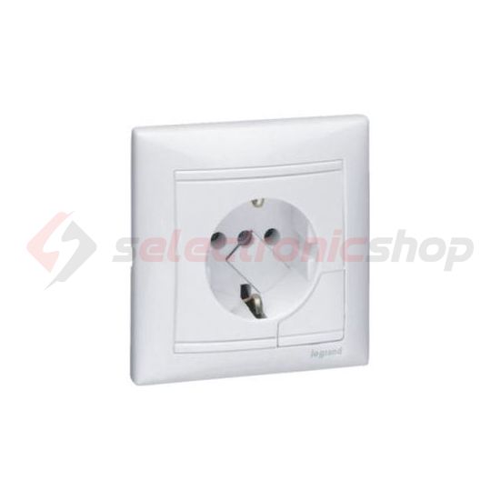 Valena 162 dugalj földelt teljes fedlappal fehér IP20 süllyesztett csavaros LEGRAND - 774394