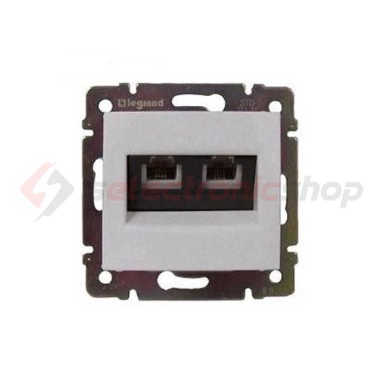 Valena adatcsatlakozó dugalj UTP 2xRJ45 8(8) Cat6 fehér csavaros LEGRAND - 774243