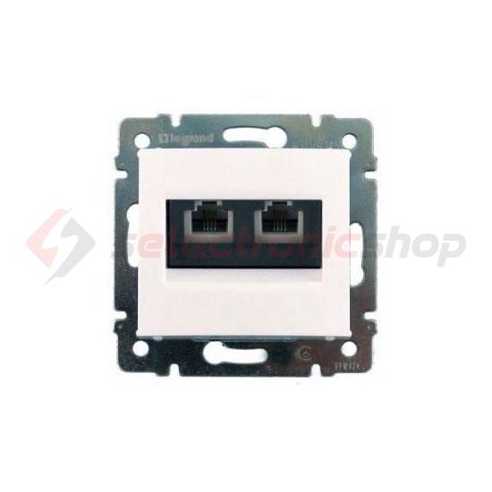 Valena adatcsatlakozó dugalj UTP 2xRJ45 8(8) Cat6 fehér LEGRAND - 774247