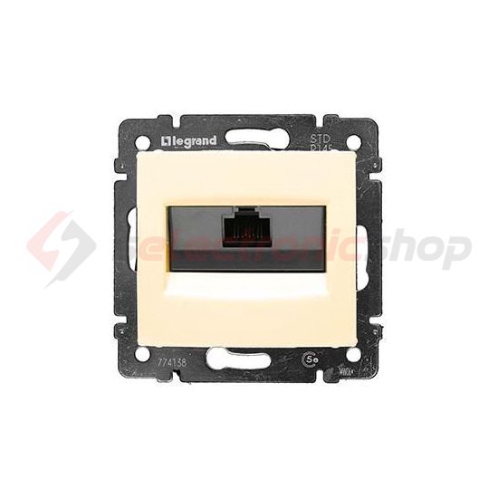 Valena adatcsatlakozó dugalj UTP RJ45 8(8) Cat5e elefántcsont csavaros LEGRAND - 774138