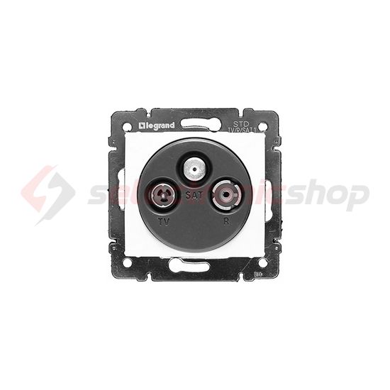 Valena antenna aljzat TV-R-SAT süllyesztett fehér 3-kimenet MM-végzáró 10dB/860MHz LEGRAND - 774436