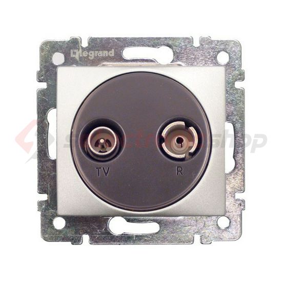 Valena antenna aljzat TV-R süllyesztett 2-kimenet átmenő 14dB/860MHz 1.5dB/860MHz/vonali LEGRAND - 770134