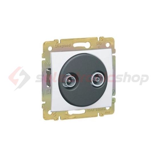 Valena antenna aljzat TV-R süllyesztett fehér 2-kimenet MM-végzáró 10dB/860MHz LEGRAND - 774433