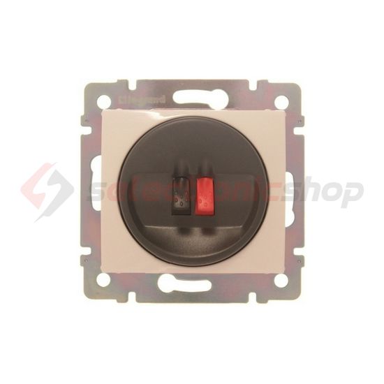 Valena hangszóró csatlakozó betét közp. fedéllel monó műanyag elefántcsont  címketartó nélkül LEGRAND - 774123