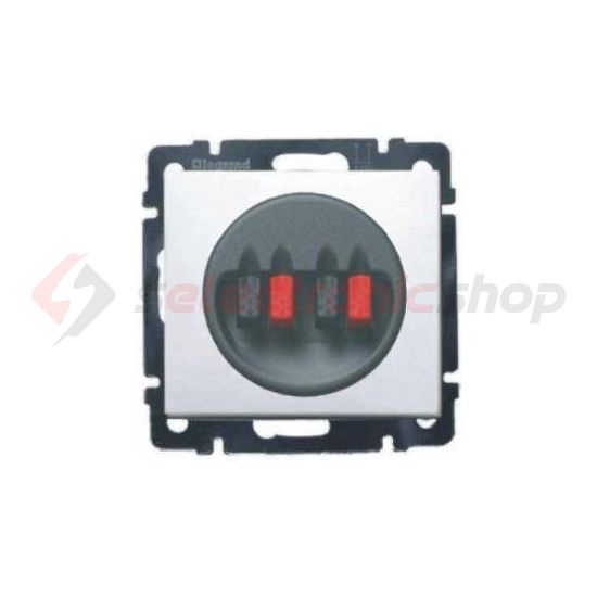 Valena hangszóró csatlakozó betét közp. fedéllel sztereó műanyag fehér címketartó nélkül LEGRAND - 774424