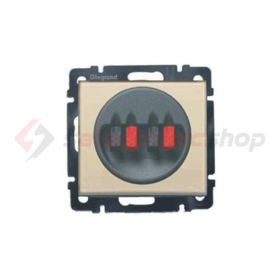 Valena hangszóró csatlakozó betét közp. fedéllel sztereó műanyag elefántcsont címketartó nélkül LEGRAND - 774324