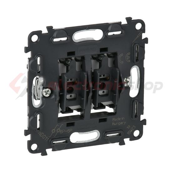 Valena InMatic N106+6 nyomó betét 2- billentyűs 2v IP20 süllyesztett dmax. műanyag LEGRAND - 752018