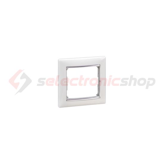 Valena keret 1-es fehér/ezüst vízszintes műanyag LEGRAND - 770491
